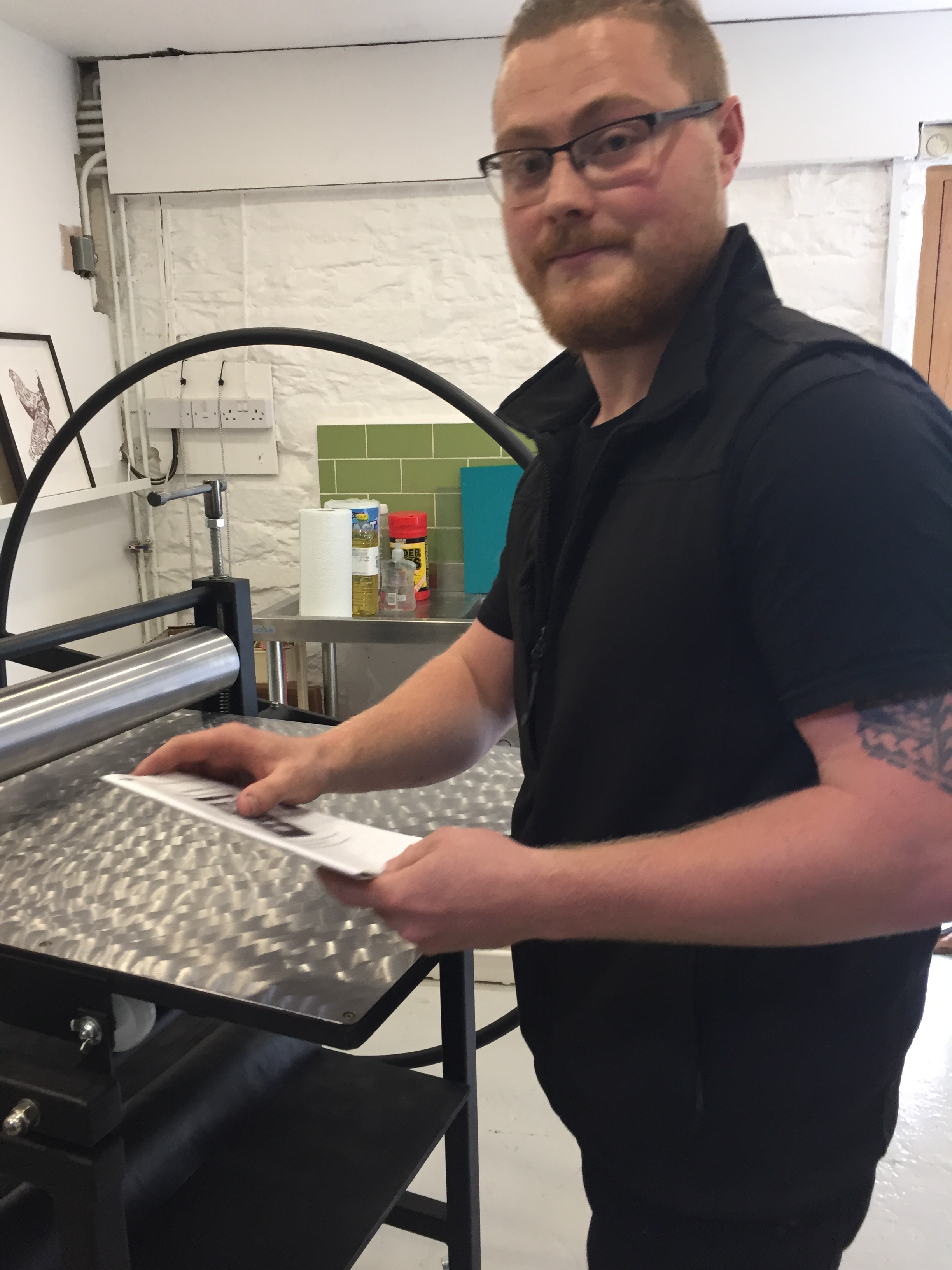 Skirrid Print Studio: 'Dolly' being installed